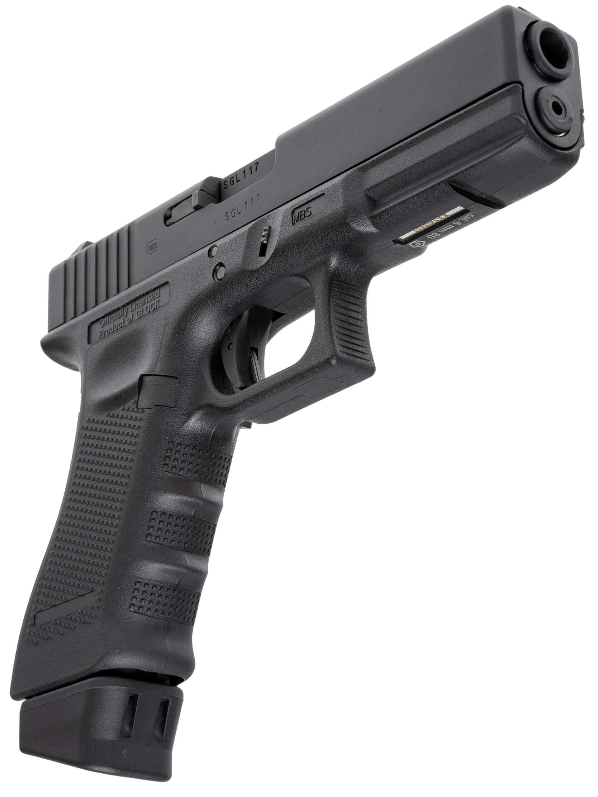 KHC GLOCK 17 MODEL AIR SOFT GUN 3点SET Umarex/GHK Glock 17 Gen 3 CNC Steel Slide Pistol (Green Gas